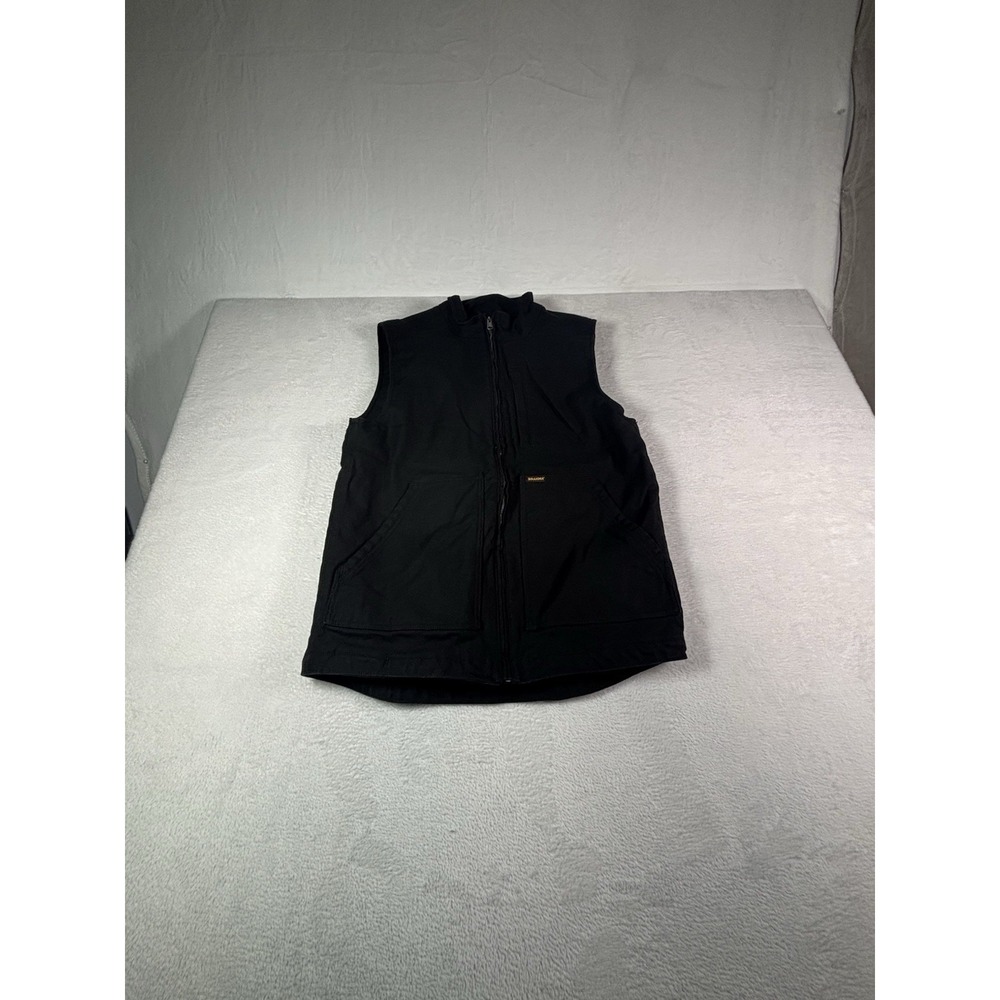 BRAHMA Mens Vest Duck Canvas Outdoor Size Small 34-36 Black Work Hunting Hiking